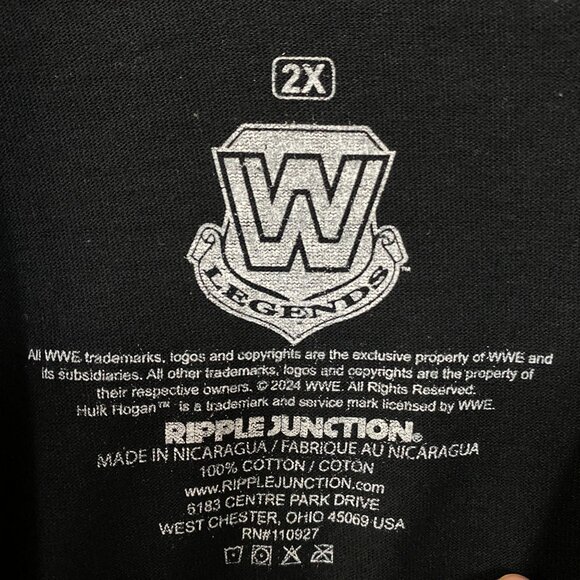 WWE Hulk Hogan American Flag Poster T-Shirt 2XL - Picture 4 of 4